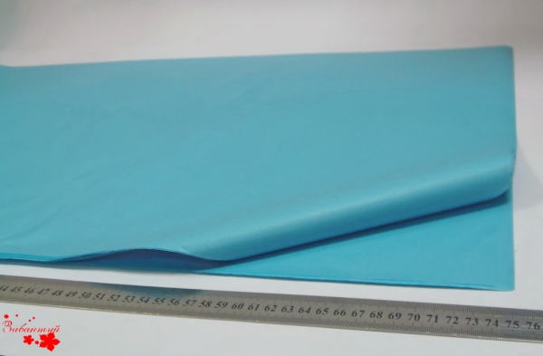 Папиросная бумага тишью 50*75 см. Цвет: голубой китаец (код 3060)
























