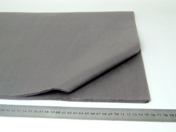 100 листов американский бумаги тишью темно-серого цвета 50х76 см код Slate Gray











