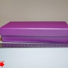 Подарочная коробка: плотний картон, фиолетовый цвет. 21,2*12,5*5 см



