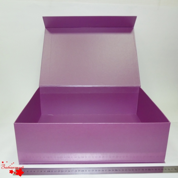 Размер: 45*32*14 см Большая коробка на магнитах. Цвет: фиолетовый. 












